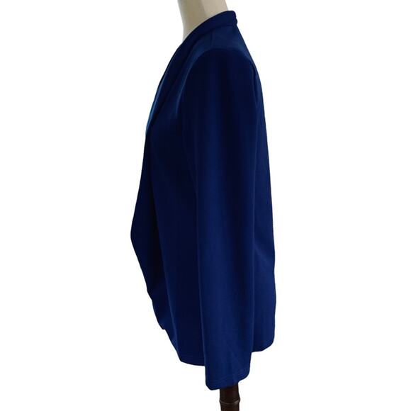 Shein jacket bright cobalt blue open front jacket size 4 blazer - Picture 2 of 6